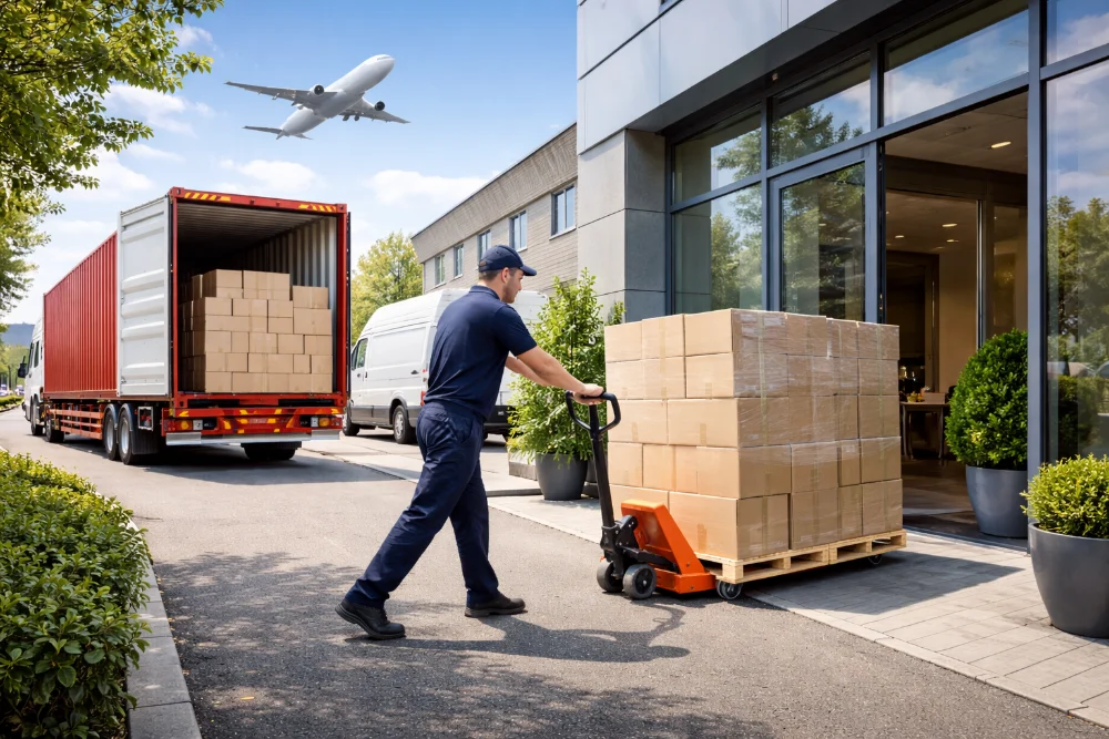 전 세계 기업을 위한 국제 도어 투 도어 화물 운송 서비스